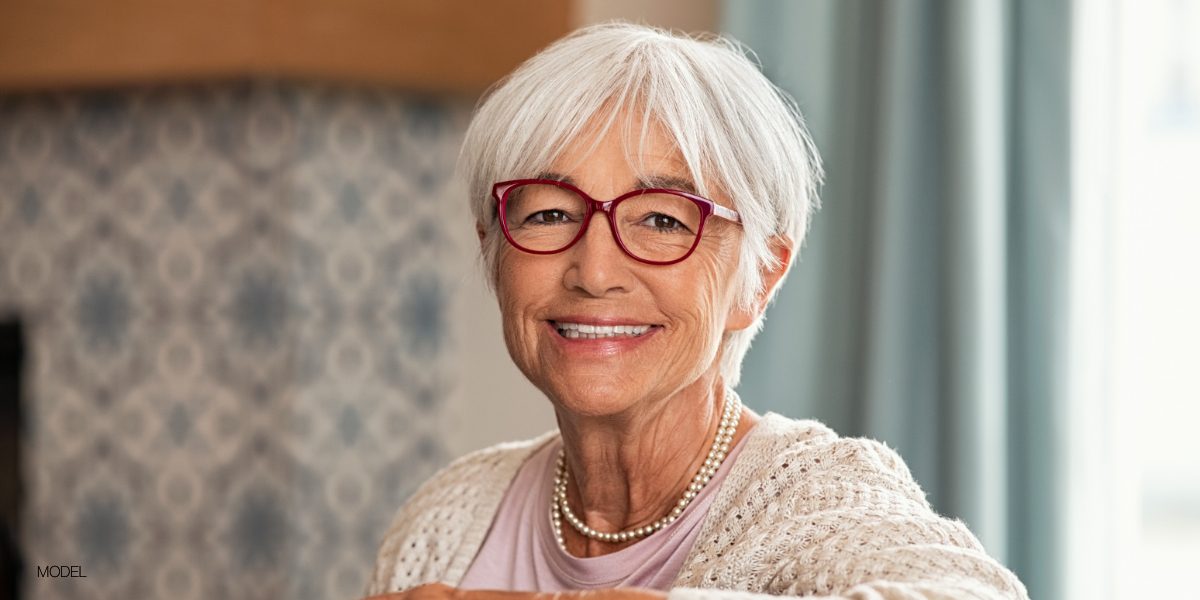 Female Senior Citizen Dental Implants